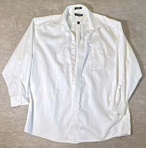 Murano Dress Shirt White Twill 100% Cotton Spread Collar 17.5 36 Tall